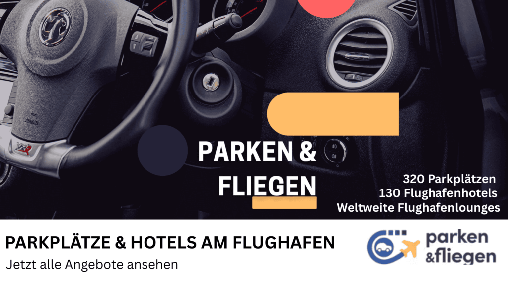 Hochwertige Parkplätze und Flughafhotels in der Nähe des Flughafens, inklusive weltweiter Flughafenlounges, mit 320 Parkplätzen und 130 Hotels am Flughafen.